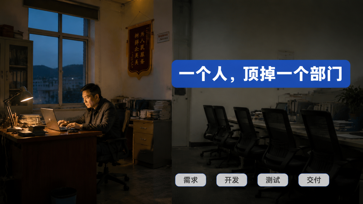 一个人,顶掉一个部门