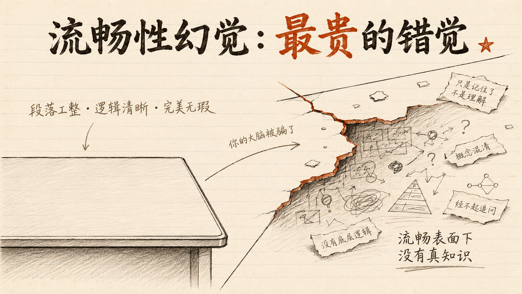 图 3 流畅性幻觉：最贵的错觉