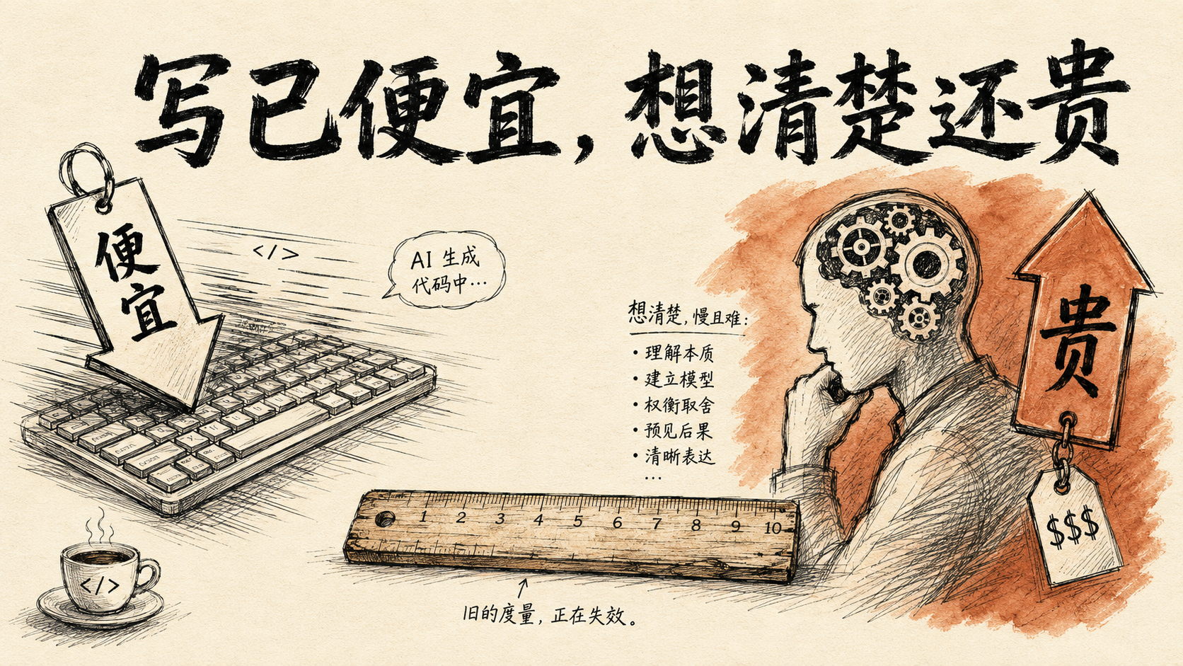 写已便宜,想清楚还贵