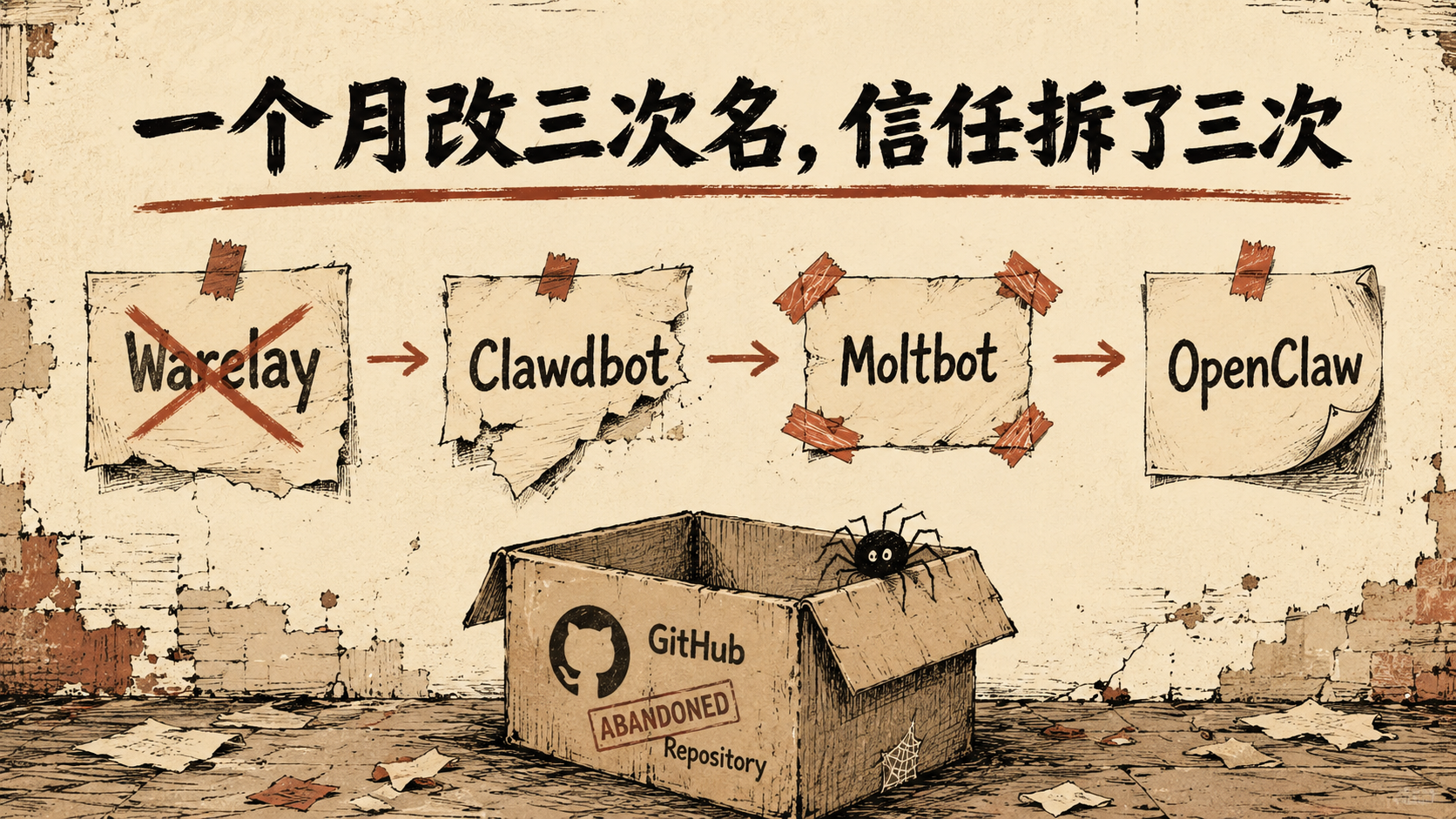 一个月改三次名，信任拆了三次