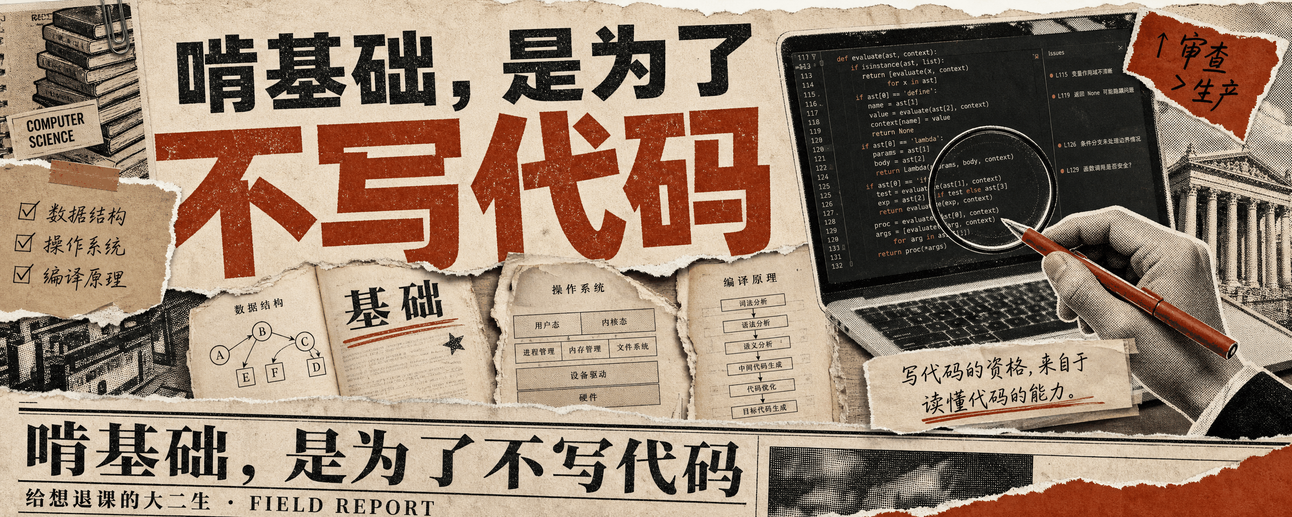 封面:啃基础,是为了不写代码