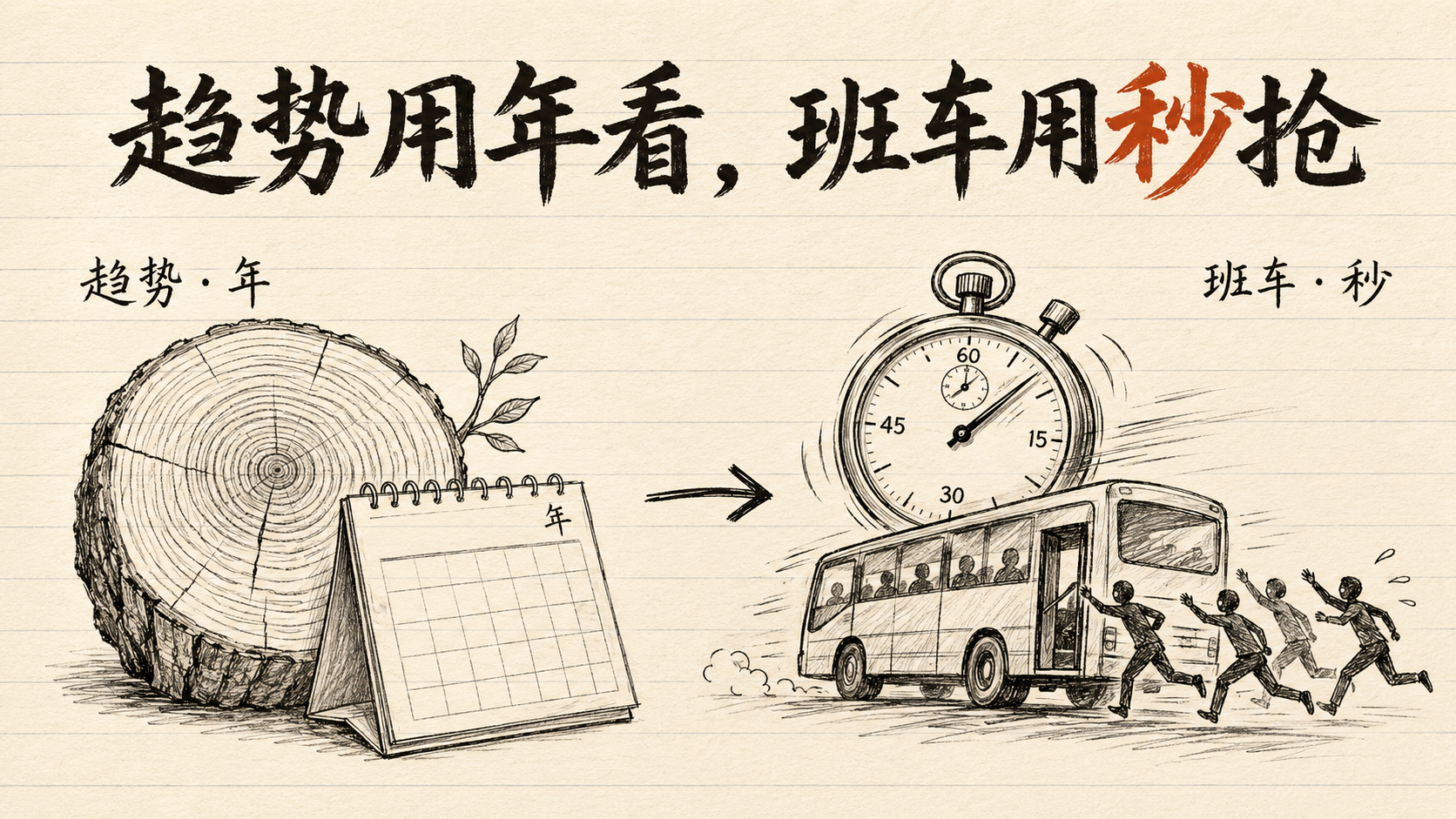 趋势用年看，班车用秒抢