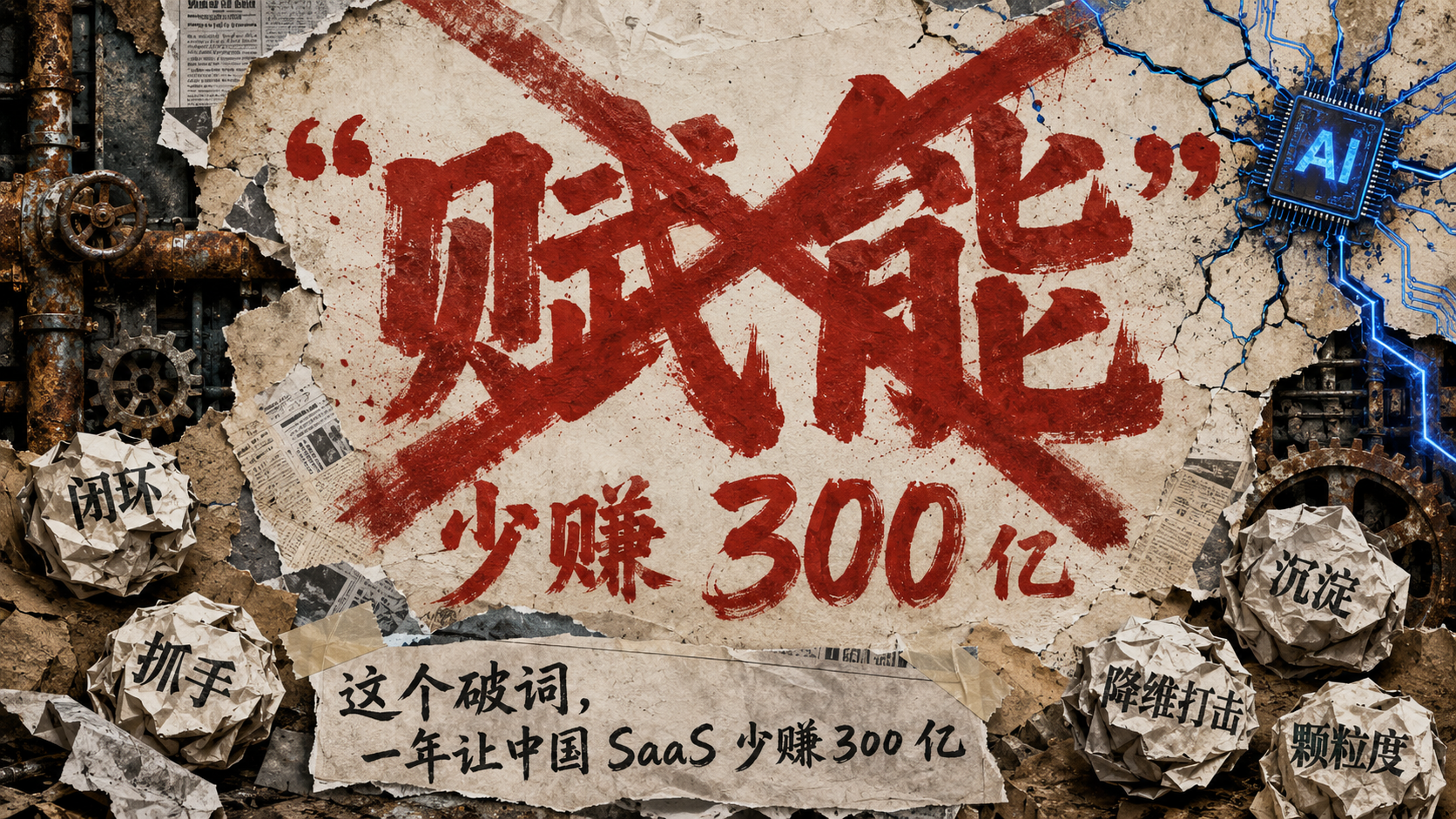 封面：「赋能」这个词，一年让中国 SaaS 少赚 300 亿