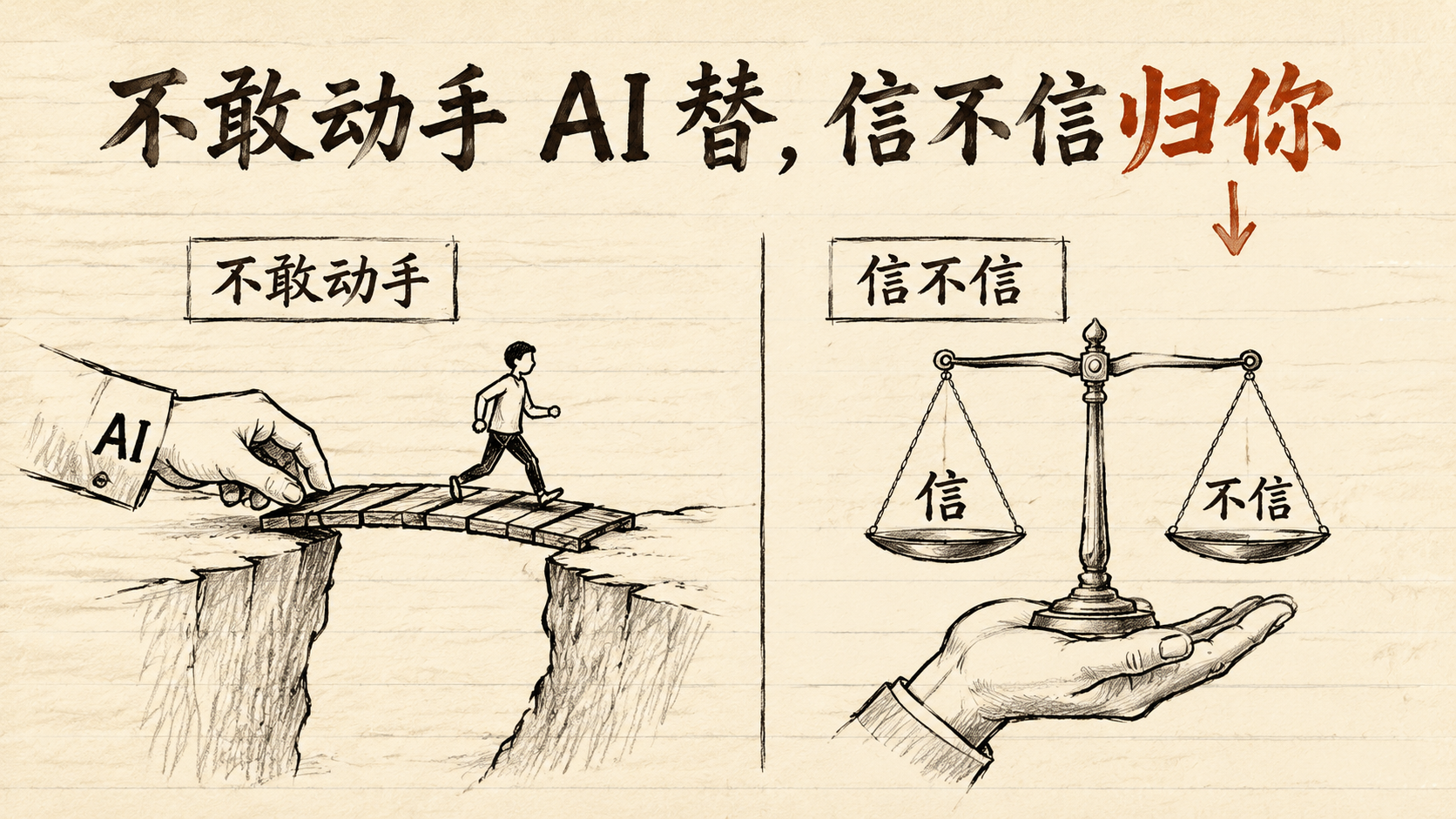 不敢动手 AI 替，信不信归你