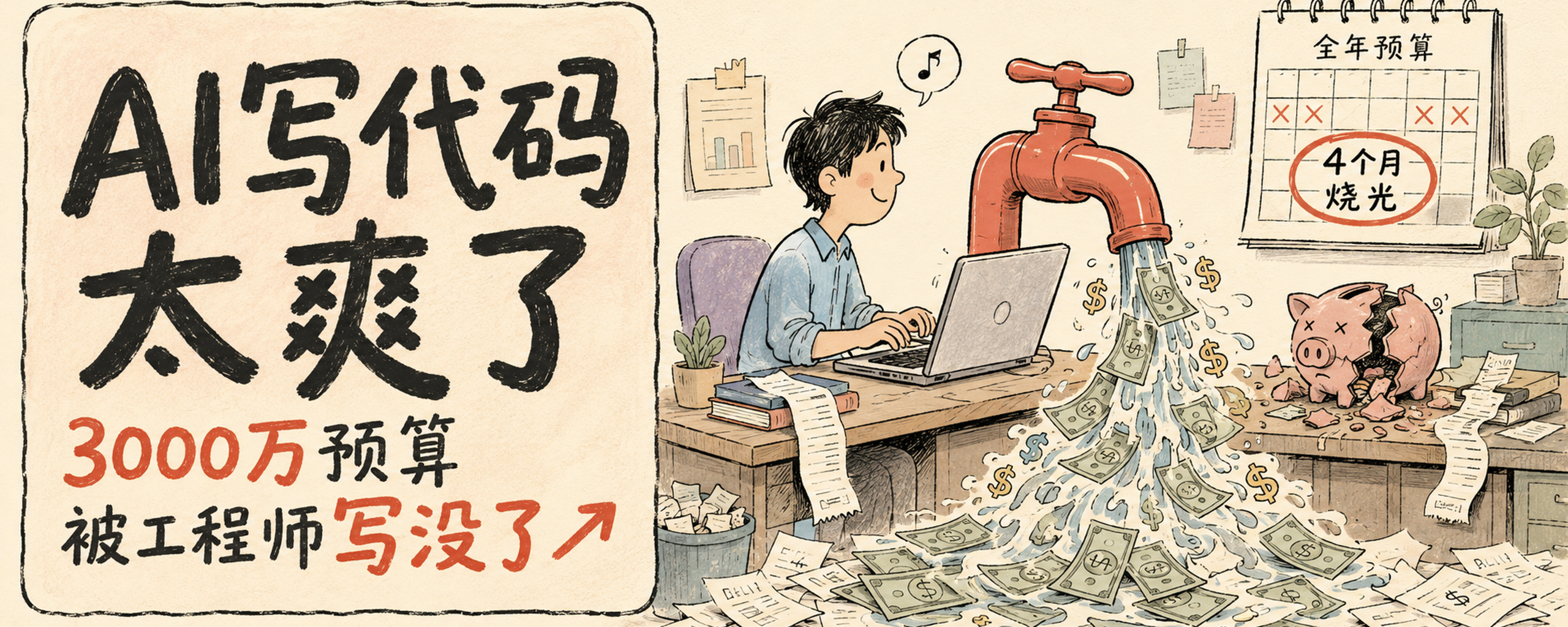 封面：全年预算 4 个月烧光