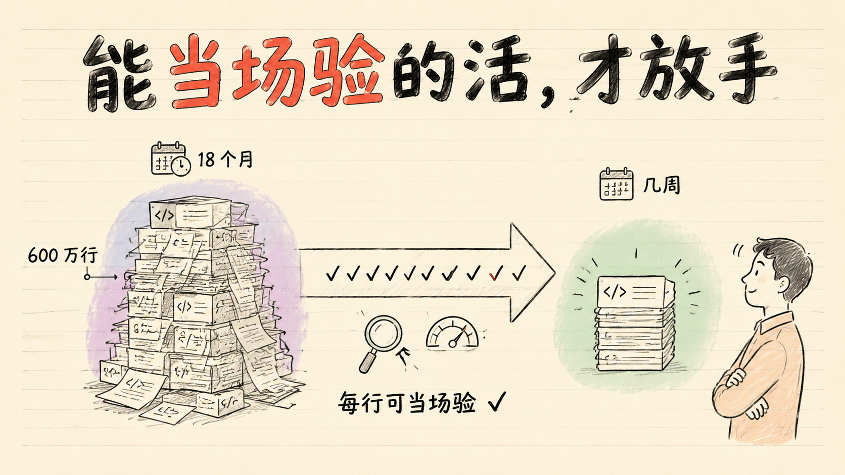能当场验的活才放手
