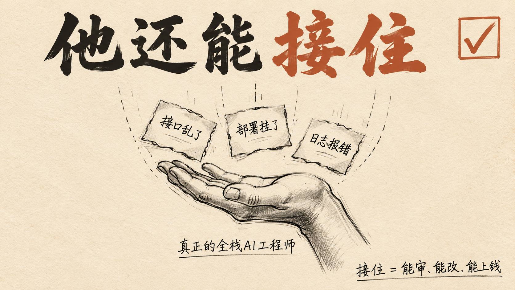 他还能接住 — 手绘笔记本散页构图