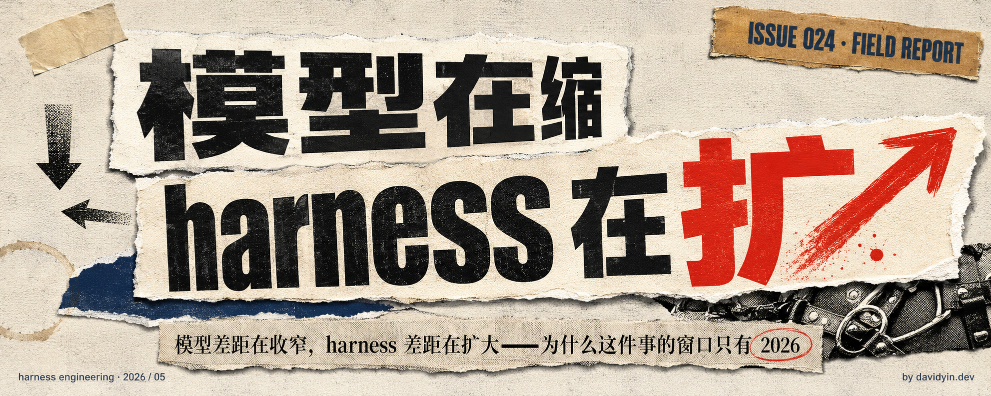 模型在缩,harness 在扩